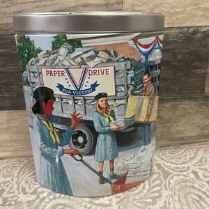 2004 Ashdon Farms Girl Scout Tin 1940s Promise Collectible Commemorative